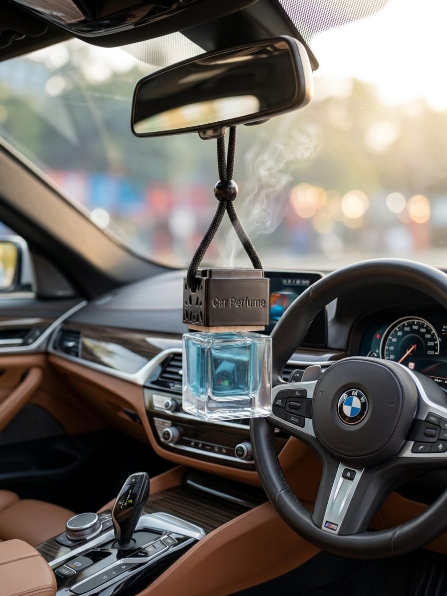 Luxury Square Glass Car Perfume Diffuser
