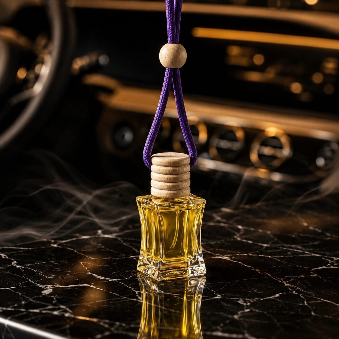 Premium Hanging Car Perfume Diffuser | Long-Lasting Luxury Car Air Freshener | Elegant Glass Bottle Fragrance