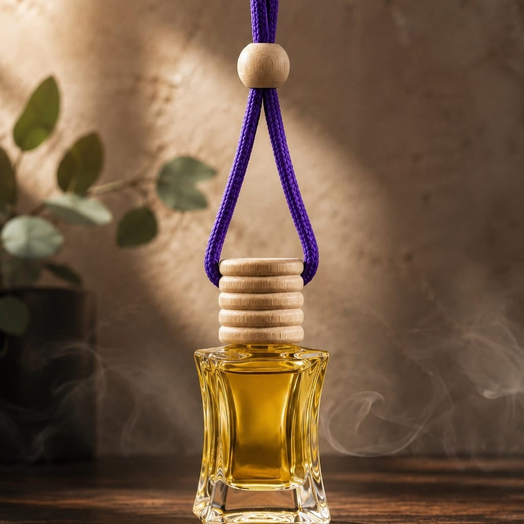 Premium Hanging Car Perfume Diffuser | Long-Lasting Luxury Car Air Freshener | Elegant Glass Bottle Fragrance