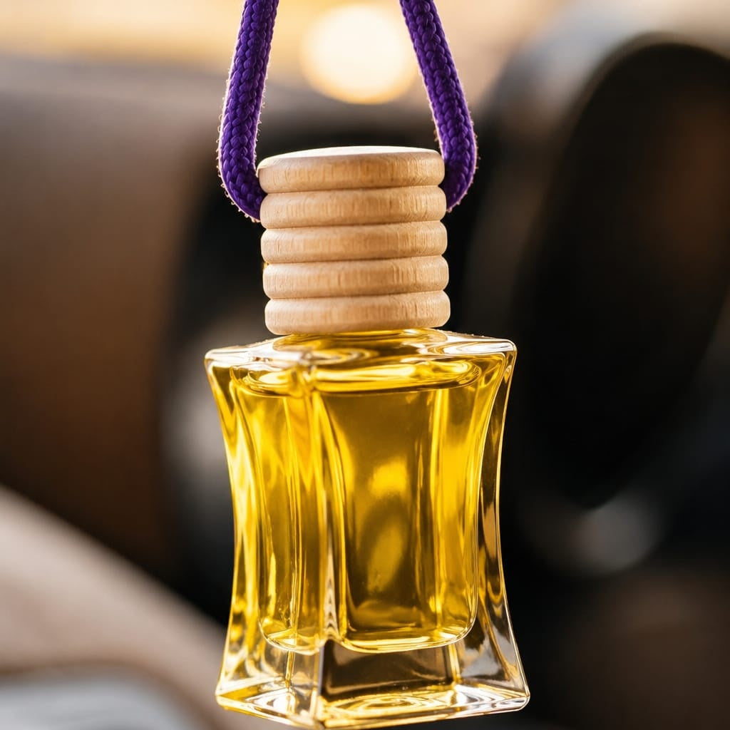 Premium Hanging Car Perfume Diffuser | Long-Lasting Luxury Car Air Freshener | Elegant Glass Bottle Fragrance
